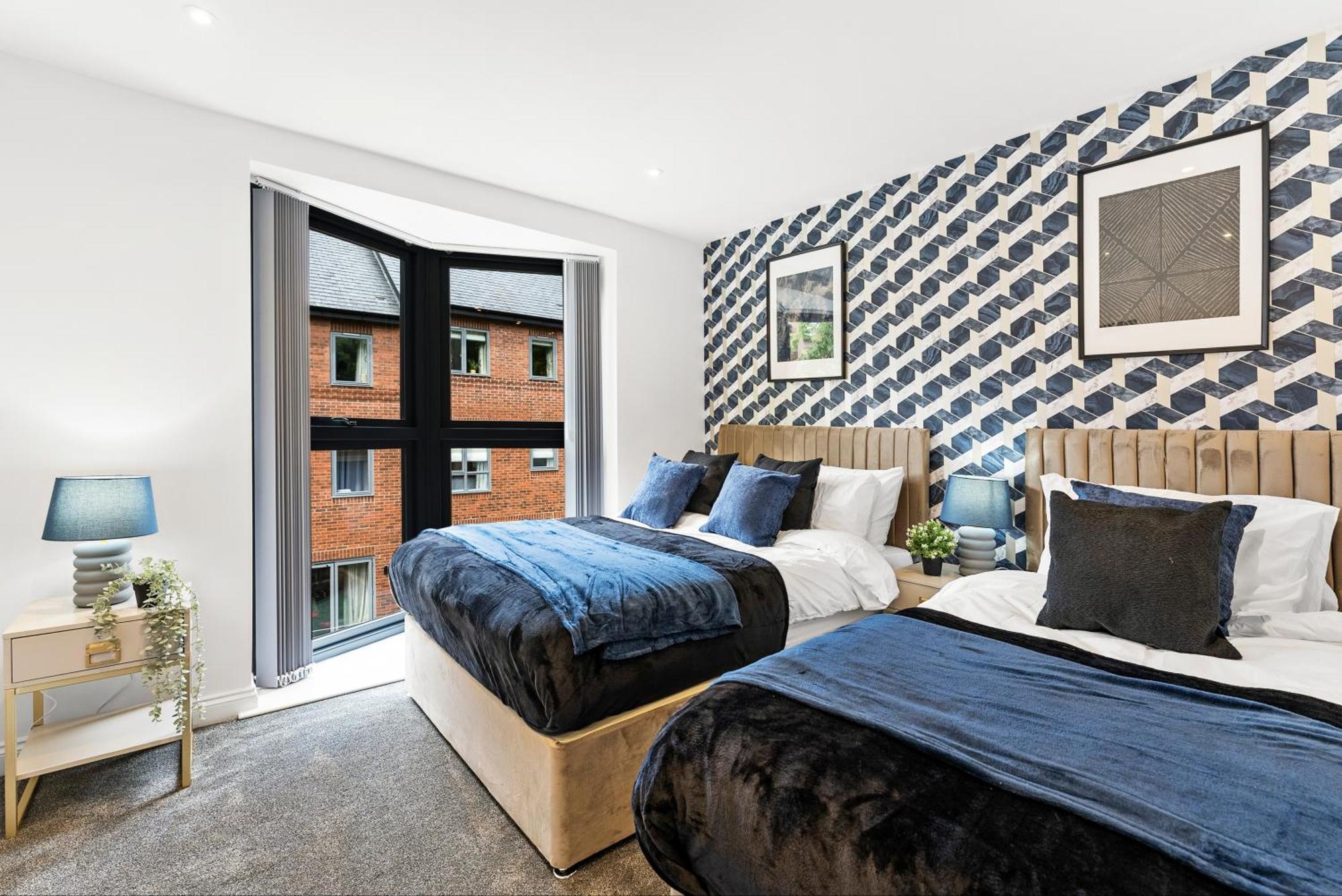 Stylish Large Leeds Apartment - Parking Esterno foto
